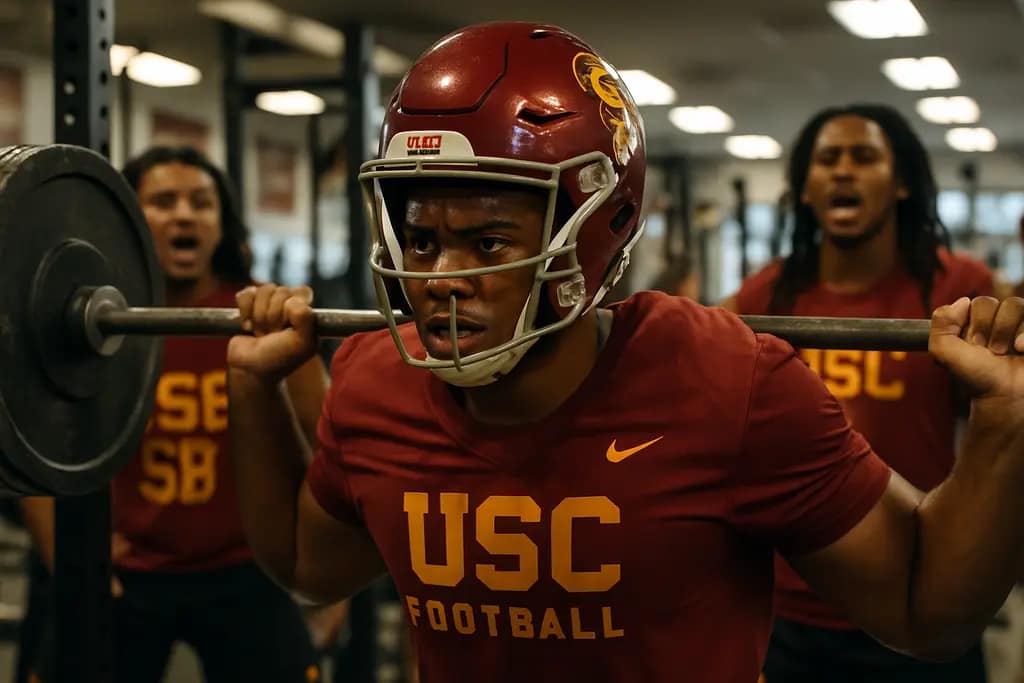 Bloom Football Performance Center training area prepared for USC football player development