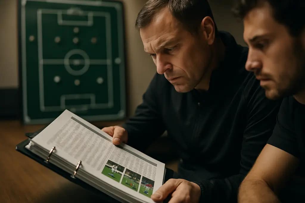 USMNT Roster Decisions review with training gear and wearable data on a tablet